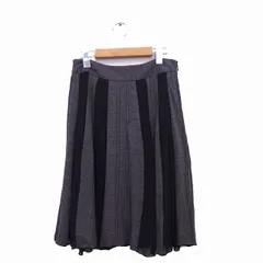 オットー OTTO スカート プリーツ 膝丈 切替 9 グレー 灰 /KT28のサムネイル