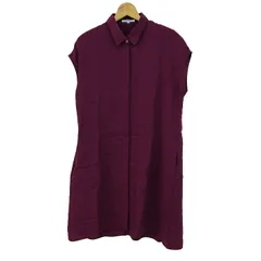 ニジュウサンク シャツワンピース トップス フレンチスリーブ レディース 34サイズ ワインレッド 23区 【中古】のサムネイル