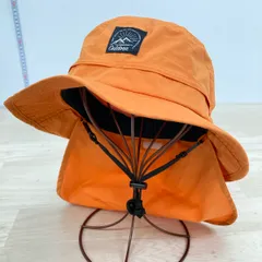 美品 Outdoor サファリハット/バケットハット オレンジ 54cm 日よけ垂れ付き キッズ/子供用 PHI3127[OP00364]のサムネイル