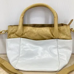 美品 box21/ボックス21 ハンドバッグ/ショルダーバッグ 2WAY レディース ベージュ×ホワイト バイカラー[OA05562]のサムネイル