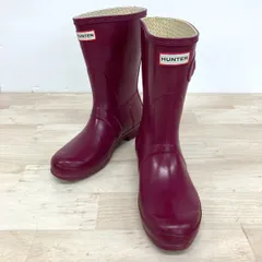 HUNTER/ハンター レインブーツ ボルドー/ワインレッド UK5 EU38(24cm相当) W23700 ORIGINAL GLOSS SHORT[OQ04028]のサムネイル