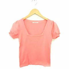 ミエル クリシュナ miel crishunant ニット セーター スクエアネック リボン 半袖 38 ピンク /TT38のサムネイル