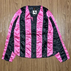 Nepenthes HOGGS 凡 90s ラインクルーマンジャケット L ピンクのサムネイル