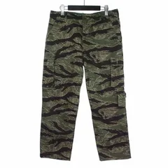 ワコマリア WACKO MARIA × ウルフズヘッド WOLF'S HEAD 26SS TIGERCAMO FATIGUE PANTS タイガーカモファティーグパンツ カーゴ L オリーブ WOLFSHEAD-WM-PT37のサムネイル