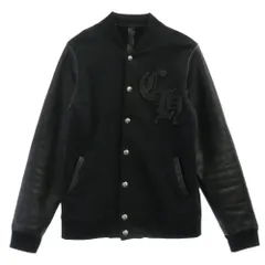 CHROME HEARTS クロムハーツ（原本無） JKT GRP NOT BOMBER CH ワッペンレザー 切り替え スタジャン ブルゾン ブラック系 M【中古】のサムネイル