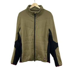 snowpeak(スノーピーク) ブルゾン サイズL メンズ美品  - カーキ×黒 長袖/ジップアップ/中綿/秋/冬のサムネイル