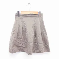 ウィルセレクション WILLSELECTION フレア スカート ミニ 薄手 サイドジップ 1 カーキ /TT35のサムネイル
