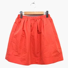 ジュエルチェンジズ Jewel Changes アローズ フレア スカート ミニ 無地 シンプル タック オレンジ /HT16のサムネイル