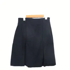 ロートレアモン LAUTREAMONT フレア スカート ミニ ウール シンプル M ネイビー 紺 /KT4のサムネイル