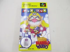  未使用 ゲーム スーパーファミコン ソフト マリオとワリオ 箱説付きのサムネイル