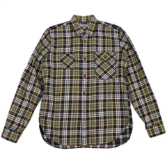 アイ ジュンヤワタナベ マン コムデギャルソンeYe JUNYA WATANABE MAN COMME des GARCONS チェック切替ネルシャツ 黄紺他XSのサムネイル