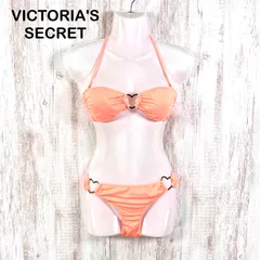 新品未使用 美品 VS Victoria's Secret ヴィクトリアズシークレット ハート 2way バンドゥビキニ オレンジのサムネイル