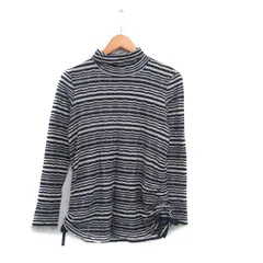 ギャバジンケーティー Gabardine K.T カットソー Tシャツ 長袖 リボン ウール ボーダー 11 ネイビー 紺 /KT15のサムネイル