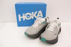  美品 HOKA BONDI8 TS ホカ　ボンダイ8 ハーバー ミスト ブラック 26cm グレー ブラック メンズのサムネイル