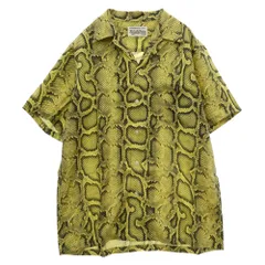 WACKO MARIA ワコマリア 20SS 20SS-WMS-HI06 HAWAIIAN SHIRT S/S パイソン柄 ハワイアン オープンカラー 開襟 半袖 アロハシャツ イエロー系 M【極上美品】【中古】のサムネイル