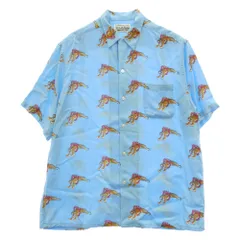 WACKO MARIA ワコマリア TIM LEHI 虎総柄 HAWAIIAN SHIRT ティムリー ハイ タイガーハワイアン 半袖 シャツ ライトブルー系 XL【中古】のサムネイル
