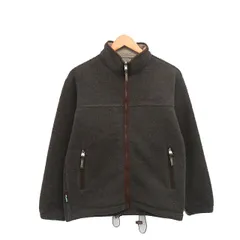 エーグル AIGLE フリースジャケット ジップアップ 裏起毛 ロゴ XS ブラウン 茶 /KT22のサムネイル