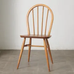 ercol フープバックチェア 4本 スポーク アーコール ダイニングチェア 英国 ヴィンテージ 曲木 椅子 エルム 天然木 イギリス 98034のサムネイル