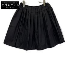 PRADA プラダ 10SS 21H472 ブラック ナイロン プリーツスカート 38のサムネイル