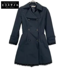 PRADA　プラダ　10SS 86540C ネイビー フリルデザイン トレンチコート　36のサムネイル