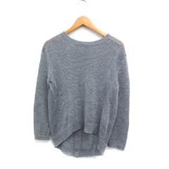 ギャバジンケーティー Gabardine K.T リネン 麻 ニット セーター 長袖 バックボタン ラメ混 11 グレー 灰 /FT38のサムネイル