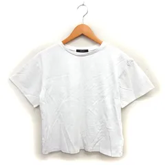 ロッソ ROSSO アーバンリサーチ ボートネック カットソー Tシャツ ワイド クロップド コットン 綿 半袖 F 白 ホワイト /NT33のサムネイル
