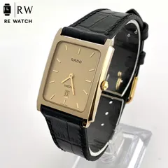 【美品】RADO DIASTAR 160.0394.3 腕時計 クォーツ ゴールド文字盤のサムネイル