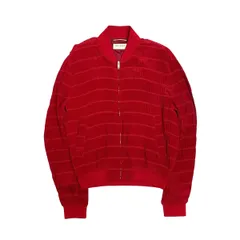 【中古】 Saint Laurent サンローラン レイヤースモックシルクブルゾン 682844 Y2E23 プリーツ レッド ブルゾン シルク メンズ 25027820 AOのサムネイル