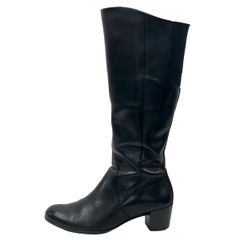 ECCO(エコー) ロングブーツ 38 レディース - 黒 レザー