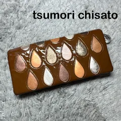 tsumori chisato ツモリチサト レザー 長財布 ドロップ しずく エナメル ブラウンのサムネイル