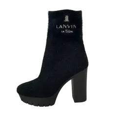 LANVIN en Bleu(ランバンオンブルー) ショートブーツ 23 レディース - 黒のサムネイル