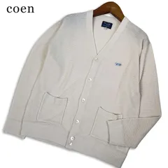 coen × Penneys SportsWear コーエン ぺニーズ 通年★ ワッフル ワンポイント ワッペン ロゴ刺繍 カーディガン Sz.M メンズのサムネイル