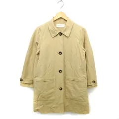 ショコラフィネローブ chocol raffine robe ステンカラー コート アウター ミドル ライナー 中綿 コットン 綿 M ベージュ /NT35のサムネイル