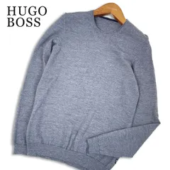 HUGO BOSS ヒューゴボス 秋冬★ メランジ プルオーバー セーター ニット Sz.S位 メンズ 灰 グレーのサムネイル