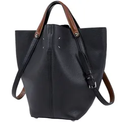 メゾン マルジェラ Maison Margiela ドレサージュ ミディアム 2WAY トートバッグ レザー ブラック SB1WD0039 レディース 【中古】のサムネイル