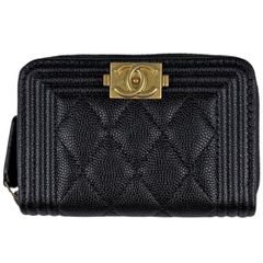 CHANEL キャビアスキン 長財布 ボーダー ココマーク - メルカリ