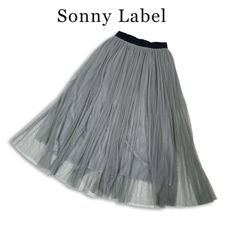 Sonny Label サニーレーベル 通年★ ロング ドレープ プリーツ チュール スカート Sz.Free レディースのサムネイル