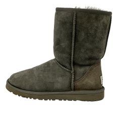 UGG(アグ) ショートブーツ W 6 レディース クラシックショート 5825 グレー ムートン