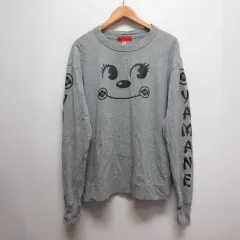エヴィス EVISU ヤマネギャランティード YAMANE GUARANTEED 長袖 顔 プリント Tシャツ カットソー 40 グレー ロンT ☆AA★のサムネイル