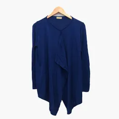 スピック＆スパン ノーブル Spick&Span Noble ニット カーディガン 長袖 Vネック 無地 シンプル 切替リブ ブルーパープル 青紫 /HT3のサムネイル
