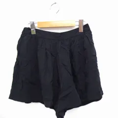 ロペピクニック ROPE Picnic パンツ ギャザー キュロット ショート 無地 シンプル 38 ブラック 黒 /FT28のサムネイル