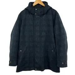 TAKEOKIKUCHI(タケオキクチ) コート サイズ4 XL メンズ美品  - ネイビー×ブルー 長袖/チェック柄/秋/冬のサムネイル