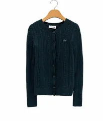 LACOSTE ラコステ レディース ケーブル編み ケーブル ニット カーディガン (2XS XS)のサムネイル