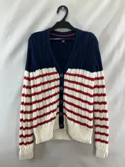 TOMMY HILFIGER (トミーヒルフィガー)  100%COTTONカーディガン  M 【GM0031-005】245のサムネイル