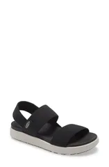キーン レディース シューズ ヒール サンダル KEEN Elle Webbing Strap Sandal Black ブラックのサムネイル