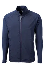 カッターアンドバック メンズ アウター ジャケット・ブルゾン ニット Cutter Buck Adapt Knit Full Zip Jacket Navy Blue ネイビーのサムネイル