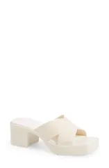 ジェフリー キャンベル レディース シューズ ヒール プラットフォーム サンダル Jeffrey Campbell Bubblegum Platform Sandal Cream Shiny クリームのサムネイル