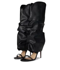 スティーブ マデン レディース シューズ ヒール Steve Madden Ravine Black Leather ブラックのサムネイル