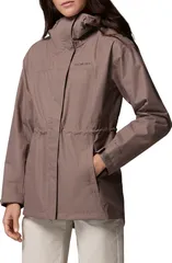 コロンビア レディース アウター ジャケット・ブルゾン Columbia Hikebound II Long Waterproof Jacket Ironのサムネイル