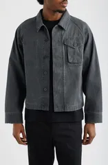 スノーピーク メンズ アウター ジャケット・ブルゾン Snow Peak Sulfur Dyed Faded Jacket Charcoal チャコールのサムネイル